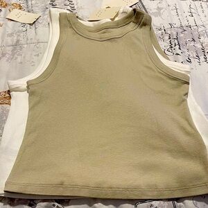 Zara Light Beige Tank Top